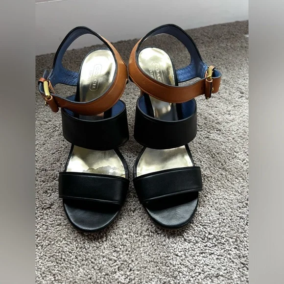 Coach block heel size 8 - Picture 1 of 4